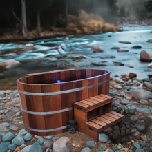 Cargar imagen en el visor de la galería, Fluid Float Japanese Cedar Soaking Tub - Fluid Float & Sauna