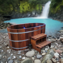 Cargar imagen en el visor de la galería, Fluid Float Japanese Cedar Soaking Tub - Fluid Float & Sauna