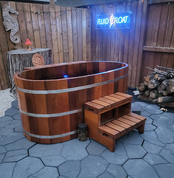 Fluid Float Japanese Cedar Soaking Tub