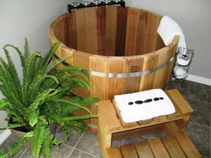 Fluid Float Japanese Cedar Soaking Tub - Fluid Float & Sauna 