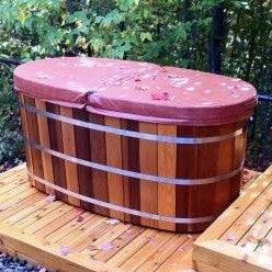 Fluid Float Japanese Cedar Soaking Tub - Fluid Float & Sauna 