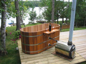 Fluid Float Japanese Cedar Soaking Tub - Fluid Float & Sauna 